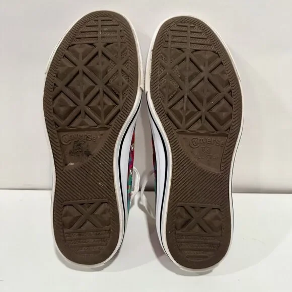 Converse Chuck Taylor Pixel Shoes W6/M4 Pink Blue White Canvas Lace Up Sneakers - Picture 9 of 11